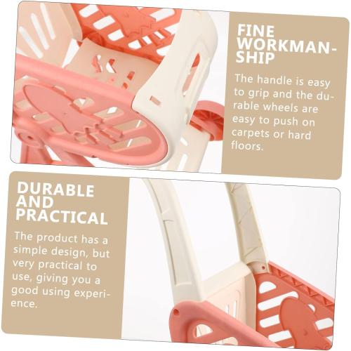 Vaguelly Mini Shopping Trolley for Boys and Girls Boy Girl Shopping Cart Model Fun Desktop Organizer and Play Toy for Imaginative Play and Room Decoration Sturdy Design
