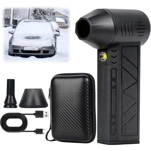 Snow Whiz Turbo Blower,Mini Turbo Snow Blower,Turbos Breeze Electric Blower with Led,Snowwhiz Turbos Blowers Hand Held for Car for Car,Home,Keyboard,Computer