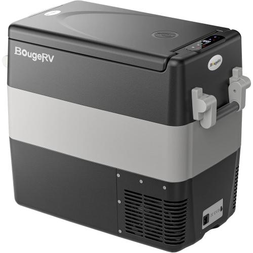 BougeRV 12V Portable Refrigerator Fridge Freezer Portable Car Fridge 53 Quart Electric Cooler12V/24V DC 110~240 V AC for RV Truck Pickup SUV Van Boat Camping Tailgating Road Trip Outdoor Travel
