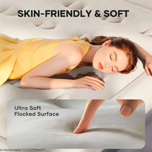 InnoTruth Twin Air Mattress with Built in Pump, Famiy Choice Award Winner, Inflatable Blow up Mattress, 18 Raised Colchones Inflables Air Bed, Ideal for Home and Outdoor, 300lbs ‼️comes with stains and dust‼️