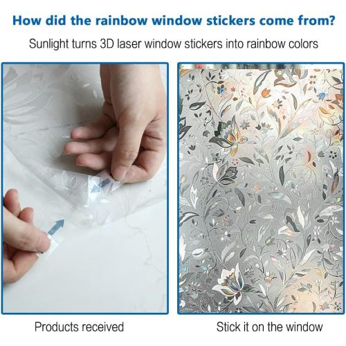 Window Privacy Film, Frosted Removable Glass Covering for Bathroom, Opaque Static Cling Heat Control Door Sticker for Home Office Living Room, Non-Adhesive Matte White (23.5 x 118)