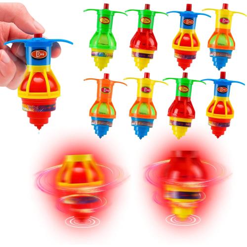 16PCS Starhig Light Up Spinning Tops for Kids, LED Light Up Flashing Spinning Tops,Gyroscope Novelty Bulk Toys Party Favors