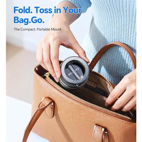 Coolpow【Newest Vacuum Magnetic Phone Holder for Car Phone Holder Mount【Movable Vacuum Suction】Magsafe Car Mount Cell Phone Holders for Your Car Accessories carmount 2.0 for iPhone 17 Pro Max 16 15 14