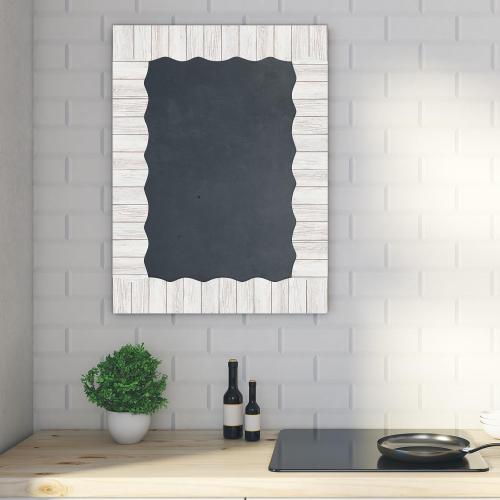 Capoda 24 Pcs Magnetic Borders White Wood Bulletin Board Border Classroom Decorations Magnetic Border Strips Reusable Scalloped Border Trim for Office Whiteboard Chalkboard Back to School Teachers