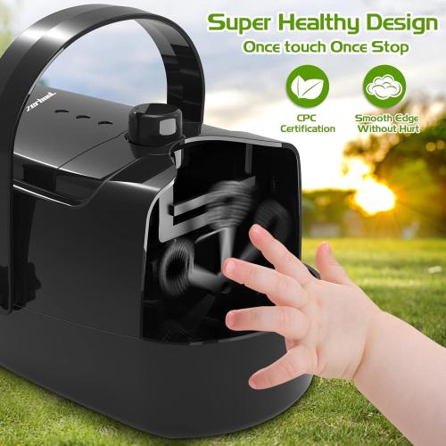 Black Bubble Machine Durable Automatic Bubble Blower, 18000  Big Bubbles Per Minute Bubbles for Kids Toddlers Bubble Maker Operated by Plugin or Batteries Bubble Toys for Indoor Outdoor Birthday Party