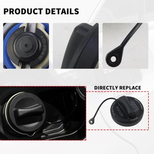 2214700605 Gas Tank Cap Fuel Cap with Strap for Mercedes Benz E350 E320 C63 E550 CLS550 S550 G550 GLK350 CLK350 CLK500 SLK350 S600 SL500 CL600 CL63 CLS63 SL63 SL65 CLK55 CLK63 SL55 SL600