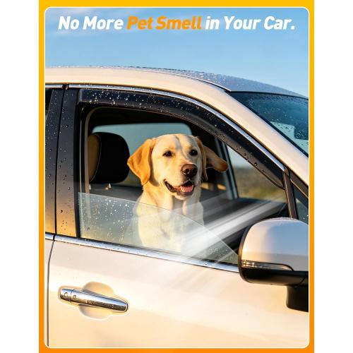 in-Channel Window Visors Rain Guards for Ford F150 2021-2026 SuperCrew | Goholy,PC,Extra Durable,in-Channel,Window Vent,Wind Shades,Side Window Visors,Vent Visor, Window Deflectors,Truck Accessories