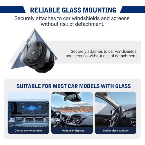 360 Rotatable Car Magnetic Phone Holder,Electric Vacuum Magnetic Suction Car Phone Mount,Magnetic Adsorption Double Cell Phone Holder-Sided Strong Suction for Car Mirro Gym All Smooth Surface(Silver)