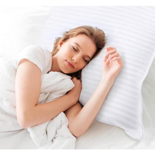 26 in.x 26 in Bedding Bed Pillows for Sleeping European Size (White), Set of 2, Down Alternative Pillow for Sleeping, Cooling Hotel Quality Pillow Set for Back, Stomach or Side Sleepers