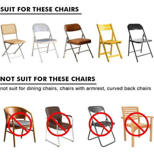 Fixwal 55 Pcs White Folding Chair Cover, Spandex Stretch Covers Ideal for Wedding, Party, Dining, Business Meeting, Banquet, Universal Fitted Washable Slipcover