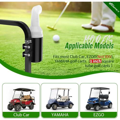 Golf Cart Sand Bottle with Holder No Drilling Required, Universal Golf Cart Sand Pots Fit Club Car, EZGO, Yamaha Models, Divot Filler Sand Bottle, Large Capacity and Easy to Install, 1PCS