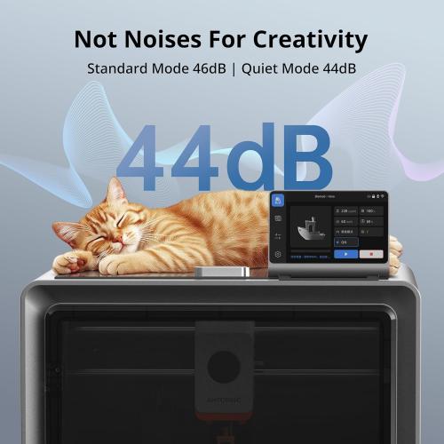 Anycubic Kobra S1 3D Printer Only, Support Multi Color Printing Needs ACE Pro, Max 600mm/s High Speed High Precision Anycubic App One-Click Printing Ultra-Quiet Printing 250 * 250 * 250mm