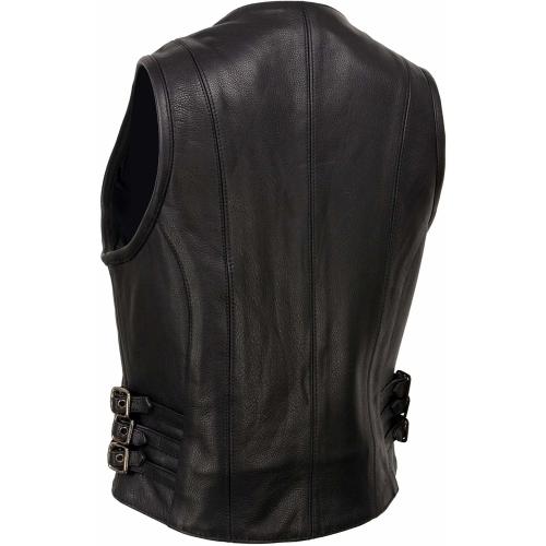 Milwaukee Women's 2XL Black Zippered Front Vest with Side Buckles