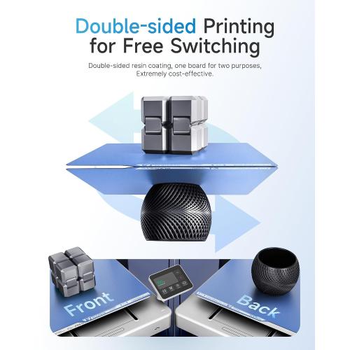 YOOPAI Cold Build Plate for Bambu Lab X2D/P2S/A1/X1C/P1P/P1S/X1E, Blue | 257x257mm, Double-Sided Room-Temperature Printing, UltraTack Coating High Adhesion Low-Temperature Printing