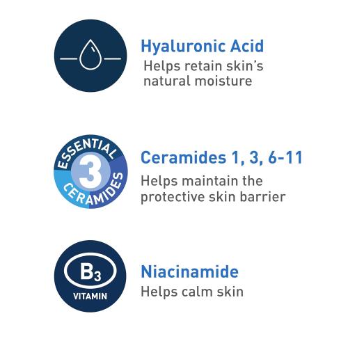 CeraVe Foaming Facial Cleanser, Daily Face Wash for Oily Skin, Hyaluronic Acid   Ceramides   Niacinamide, Fragrance Free & Paraben Free, Non-Drying Oil Control Face Wash, 16 Fluid Ounces