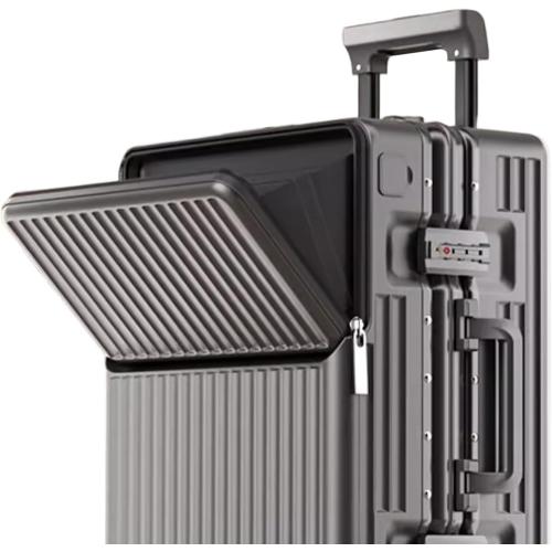 Zipperless Luggage, 22x14x9 Aviation Certified, Polycarbonate Aluminum Hardshell, Expandable Carry-On Luggage with Spinner Wheels, Hardshell Luggage, 20 Inch Cabin