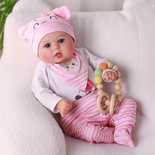 BABESIDE Drink and Wet Reborn Baby Dolls Girl – 20 Inch Adoreable Realistic Silicone Baby Doll, Can Drink Water and Pee, Poseable, Gift Set with Accessories for Girls Age 3  Pretend Play & Collection
