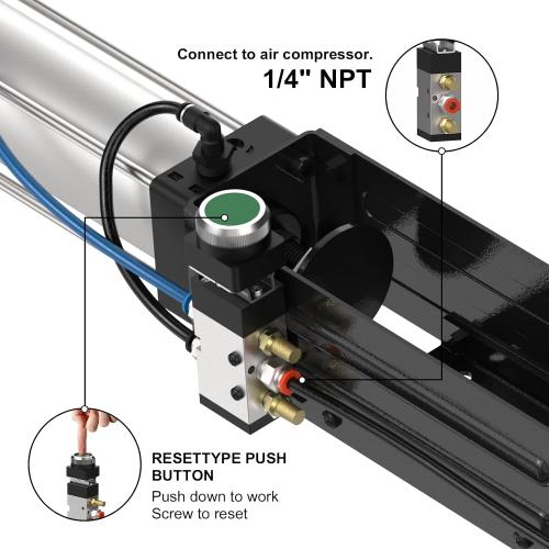 Pneumatic Can Crusher, Heavy-Duty Smasher for Aluminum Seltzer, Soda, Beer Cans and Bottles for Recycling Tools,8.5/11/12/16 Oz Metal Aluminum Cans Crusher,Gadgets for Home (Manual Button)