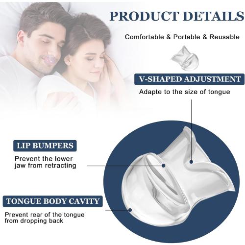 Snoring Solution - Anti-Snore Device, Reusable Snore Solution Stopper for Men/Women - MF32
