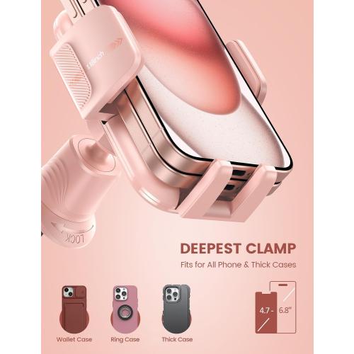 Lamicall 2026 Wider Clamp & Metal Hook Car Phone Holder Vent Accessories