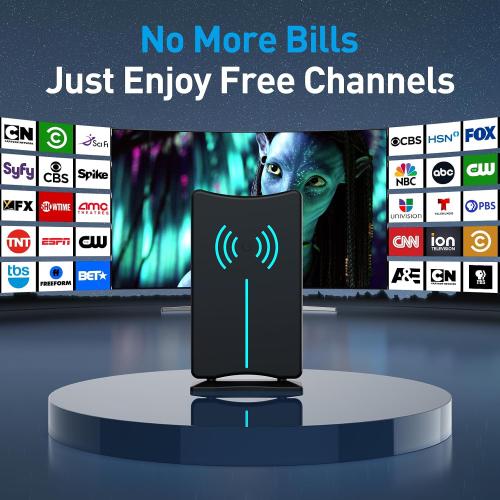 2026 Amplified HD Digital 'Matrix' TV Antenna Long 3600  Miles, Support 4K 1080p Fire tv Stick and All Older TV's Indoor HDTV Local Channels,16.5ft Coaxial Cable