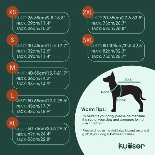 Kuoser Canvas Dog Coat, Warm Dog Jacket Reflective Fleece Pet Cold Weather Coat, Warm Doggie Clothes Waterproof Winter Vest with Zipper Leash Hole for Small Medium Large Dogs, Brown L