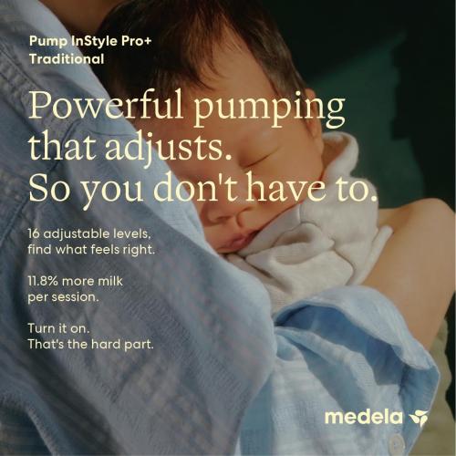 Medela Pump in Style Pro  Double Electric Breast Pump, Hospital Grade | Hospital Performance, Bottles & Flanges, Enhanced Comfort, BPA-Free, Rechargeable, Lightweight, Compact & Portable