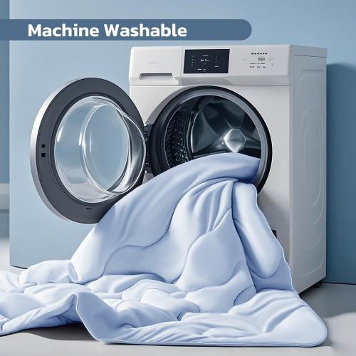 Degrees of Comfort Cooling Comforter King Size, Cooling Blanket for Hot Sleepers, Moisture-Wicking & Breathable, Upgraded Dual-Sided with Coolmax, Q-MAX＞0.4, 108 x 90 Inch, Blue