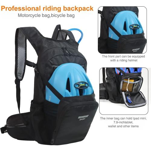 Hiking Daypack Waterproof Biking Backpack 15L Lightweight Durable Backpack for Ski Snowboarding Running MTB Cycling
