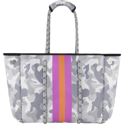 QOGiR Neoprene Multipurpose Beach Bag Tote with Inner Zipper Pocket
