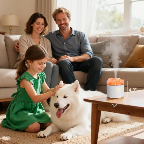 Essential Oil Diffuser - Black Himalayan Salt Lamp Diffuser for Bedroom Yoga Hotel SPA - 7 Colors LED with Peaceful Sleep - Gifts for Women Men