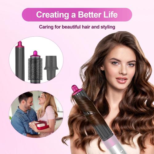 40MM/1.6 inch Long Curling Wand Hair Dryer Attachment forDyson HS01 /HS05 HD01/HD08 Hair Curlers Compatible Curling Wand Hair Dryer