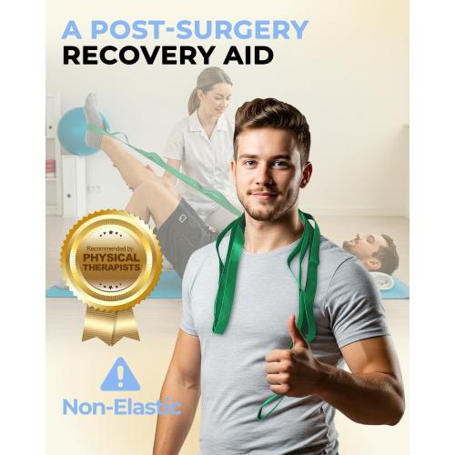 Trideer Stretching Strap Yoga Strap for Physical Therapy, 10 Loops Yoga Straps for Stretching, Non-Elastic Stretch Strap for Pilates, Exercise, Stretch Band for Women & Men