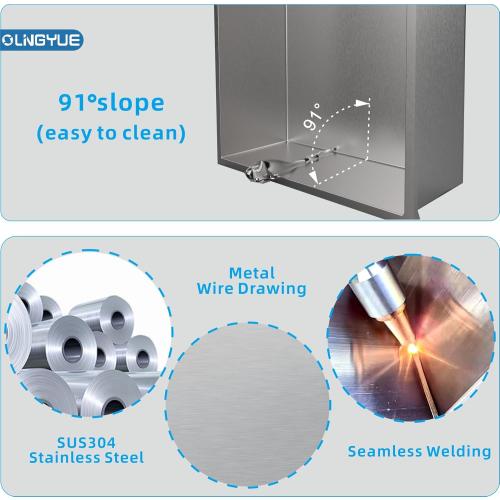 12x24 Bathroom Shower Niche Shelf: Double Layer Stainless Steel No Tile Needed - Recessed Wall Niches Box for House Decoration - Brushed Nickel