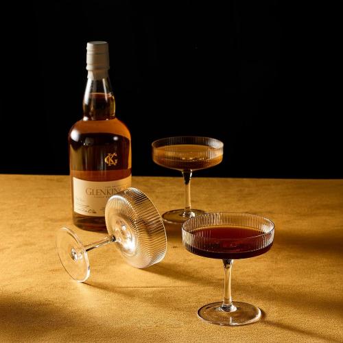 7oz 4 Pack BELLAFORTE Champagne Coupe Glasses, Espresso Martini Glasses | Set of 4 | 7 oz Classic Cocktail Glasses, Fluted Glassware Crystal with Stem for Manhattan, Cosmopolitan in Premium Gift Box