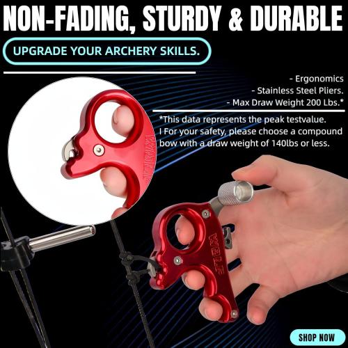 ZSHJGJR Bow Release for Compound Bow - Finger Thumb Bow Release, Bow Trigger Release Alloy, Hunting Target Practice Accessories