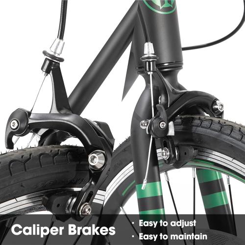 HILAND 700c Road Bike 14 Speed, Aluminum Frame Racing Bike, City Commuter Bicycle for Men Women