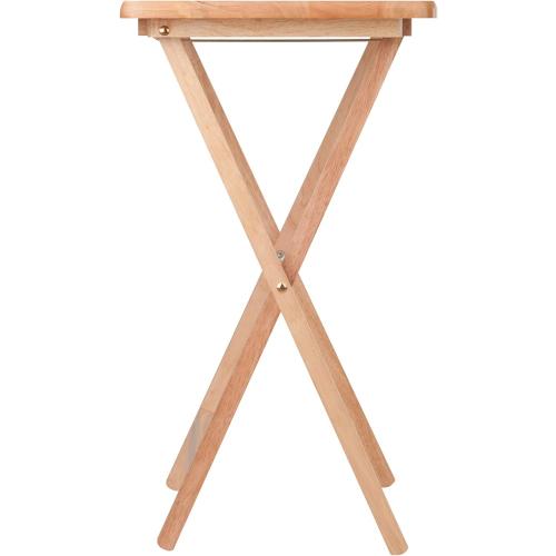 Winsome Alex Set of 2 Foldable Snack Tables, for Living Room, 26, Natural