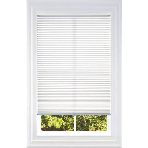 BlindsAvenue Cellular Honeycomb Cordless Shade, 9/16 Single Cell, Light Filtering, White, Size: 21.5 W x 72 H