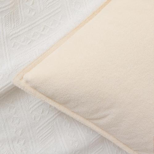Kevin Textile Soft Waterproof Lumbar Pillow Cover 14x24 1 Pack, Beige
