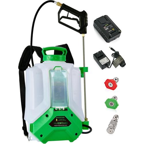 Battery Powered Backpack Sprayer 4 Gallon-2.6Ah Electric Battery Backpack Sprayer in Lawn and Garden with 36/65 PSI for Weed/Pest Control, Watering