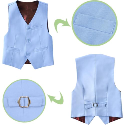men's suit size XL sky blue three-piece