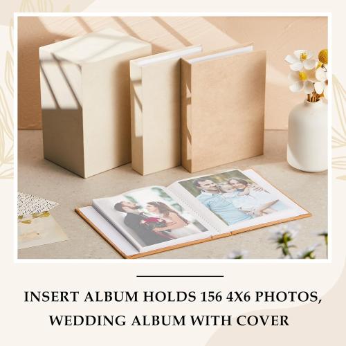 Marsui 3 Pack 4x6 Small Photo Album Holds 156 Pictures Mini 4x6 Minimalist Photo Book Small Album Book for Pictures Memories for Family Wedding Anniversary Christmas Gift Travel and Graduation