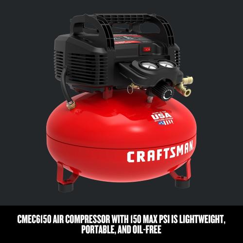 CRAFTSMAN Brad Nailer and Air Compressor Combo Kit With Hose (CMEC1KIT18)