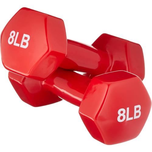 Amazon Basics Vinyl Coated Dumbbell Hand Weights