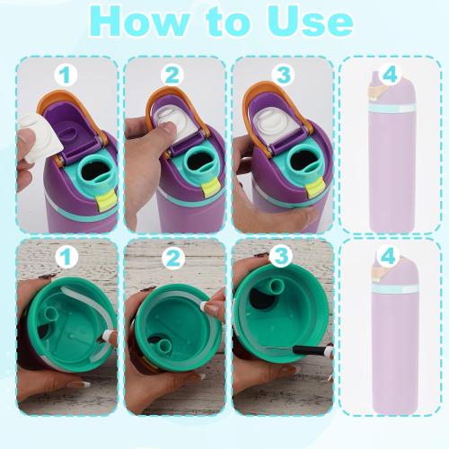 BOXOB 3pcs O Seal Ring & 3pcs Silicone Stoppers for Owala Freesip Cap, Silicone Water Bottle Top Lid Gasket Replacement Parts BPA-Free Sealing Accessories for Owala Freesip 24/32oz (Color 2)