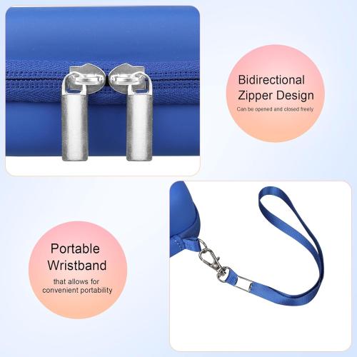 Elonbo Carrying Case for Canon PowerShot ELPH 360 HS A/ 360 HS/ 360/ IXY 650 Digital Camera, Canon PowerShot ELPH 330/190/160/115/130/110 Camera Hard Travel Bag, Mesh Pocket fits Battery Cable, Blue