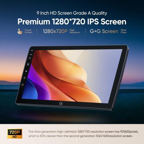 9'' Car Stereo Radio Upgrade for Honda CR-V2012 2013 2014 2015 2016 with Android12/5G WiFi/Wireless CarPlay/Android Auto/Touch Screen/GPS Navigation/Bluetooth/FM/RDS/HD Backup Camera