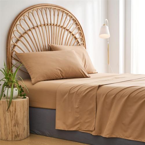 KAKIJUMN Khaki Tufted Comforter Set King Size 7 Piece Bed in a Bag, Shabby Chic Boho Comforter and Sheet Set, Pom Pom Textured Bed Set, All Season Soft Microfiber Complete Bedding Set(Khaki,King)