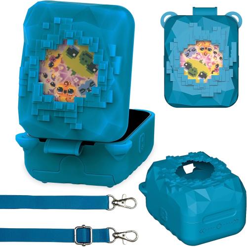Silicone Case for Bitzee Magicals Interactive Toy Digital Pet, Protective Skin Cover for Bitzee Magicals Virtual Electronic Digital Pet Accessories (Blue)